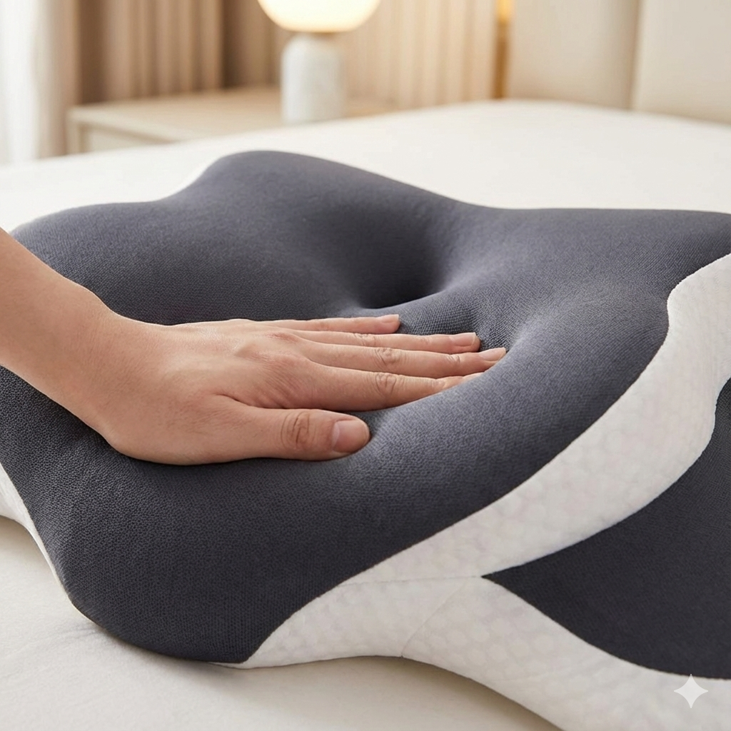 Close-up memory foam alta densità – dettaglio materiale